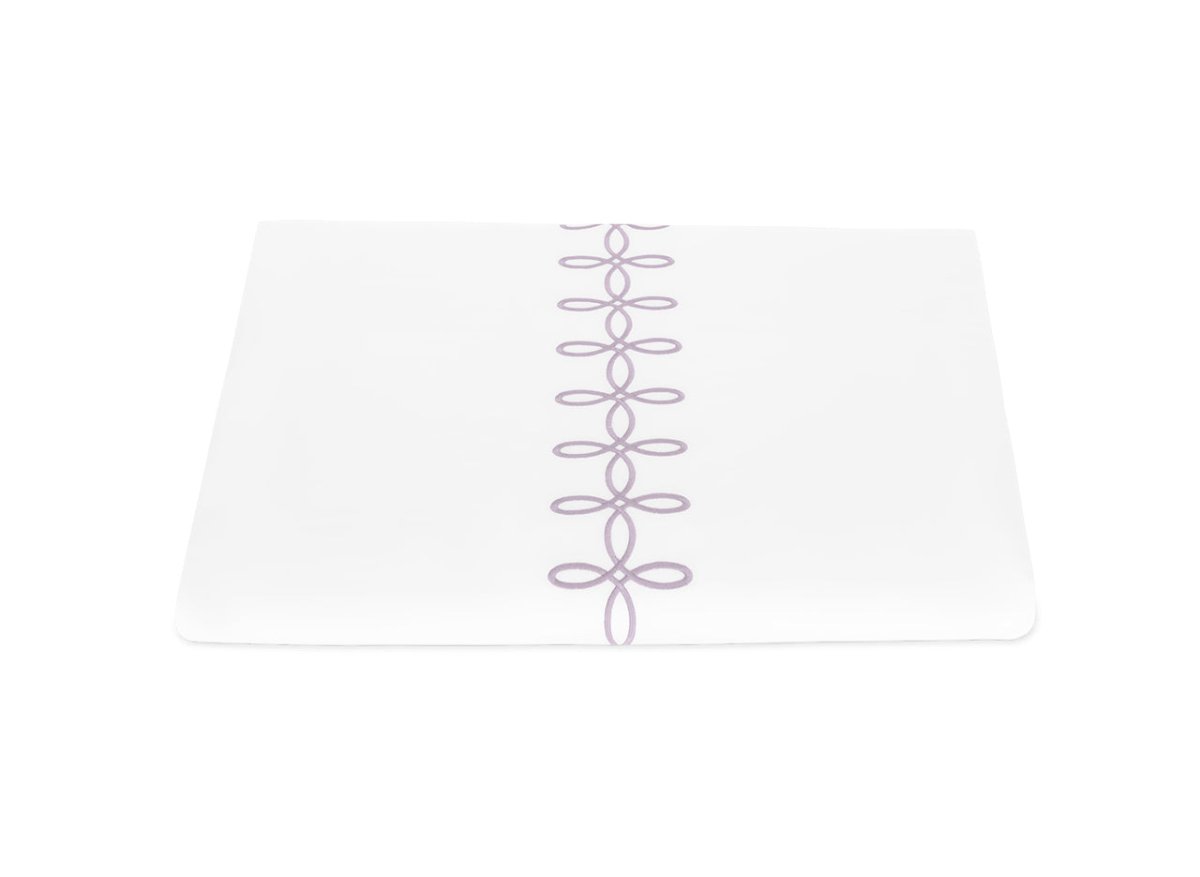 Duvet Cover - Gordian Knot Lilac Percale Bedding by Matouk at Fig Linens and Home