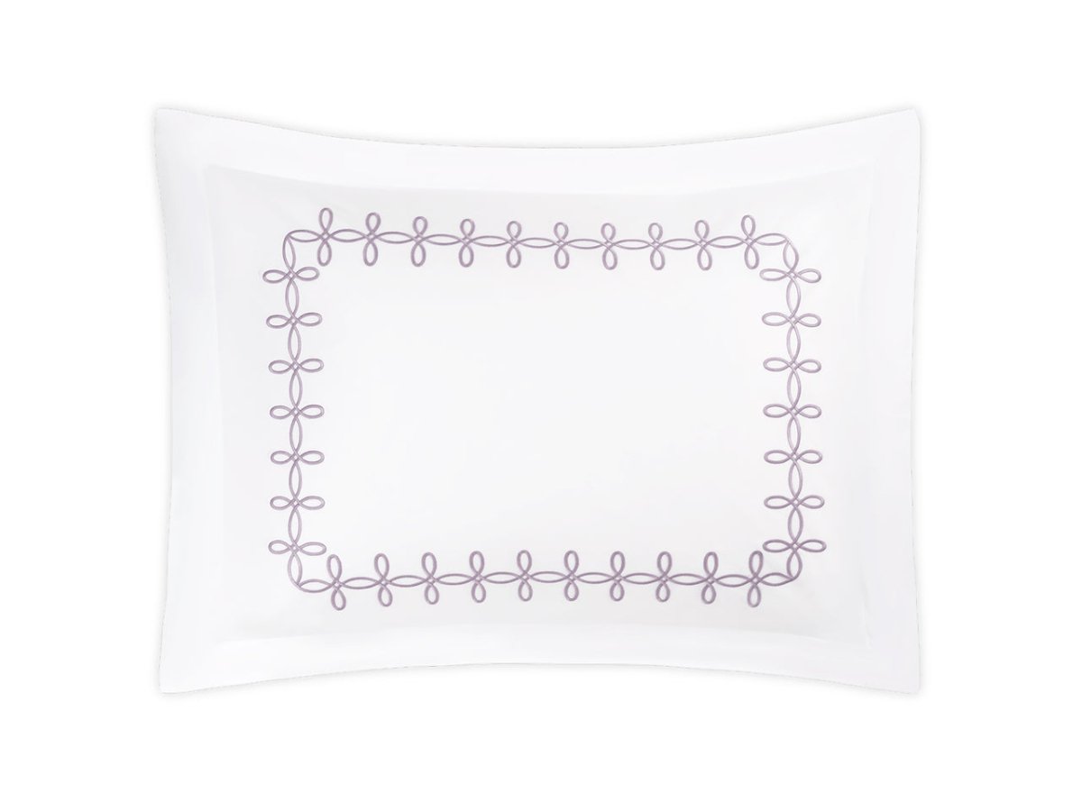 Pillow Sham - Gordian Knot Lilac Percale Bedding by Matouk at Fig Linens and Home