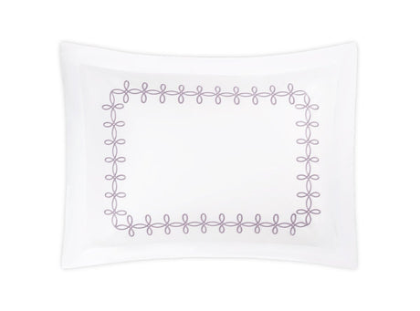 Pillow Sham - Gordian Knot Lilac Percale Bedding by Matouk at Fig Linens and Home