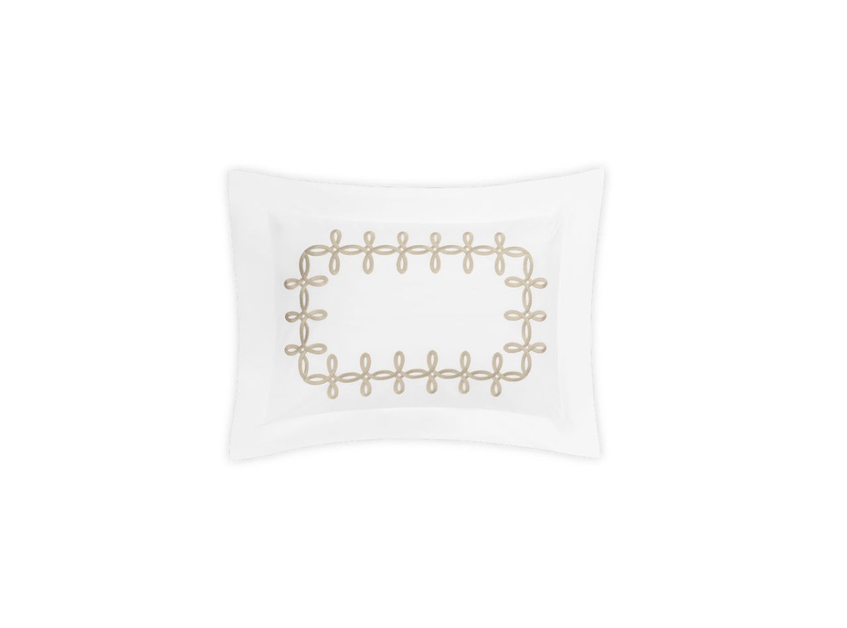 Boudoir Sham - Gordian Knot Truffle Percale Bedding by Matouk at Fig Linens and Home
