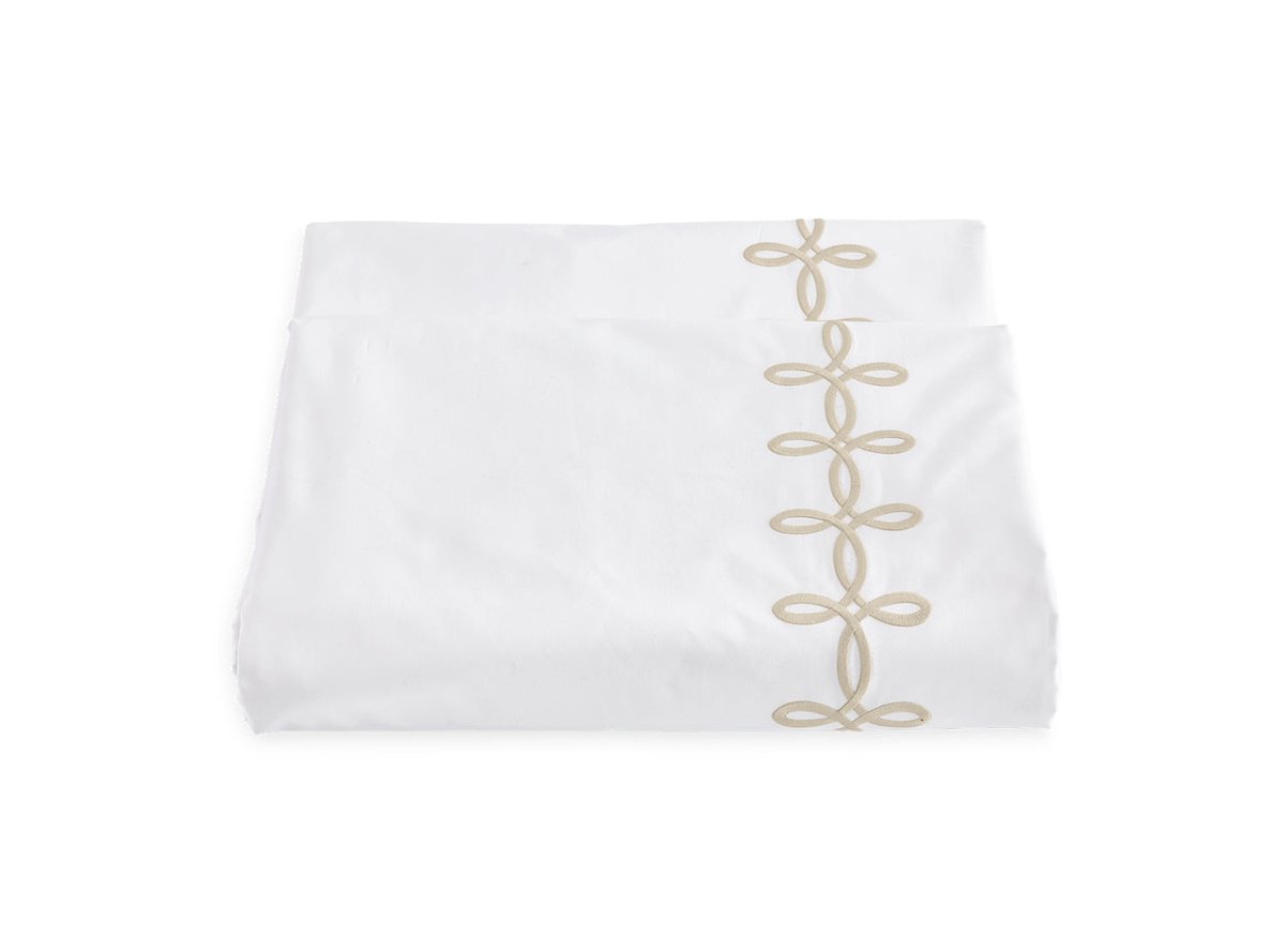 Duvet Cover - Gordian Knot Truffle Percale Bedding by Matouk at Fig Linens and Home