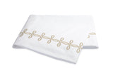Flat Sheet - Gordian Knot Truffle Percale Bedding by Matouk at Fig Linens and Home