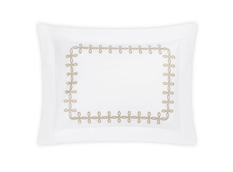 Pillow Sham - Gordian Knot Truffle Percale Bedding by Matouk at Fig Linens and Home