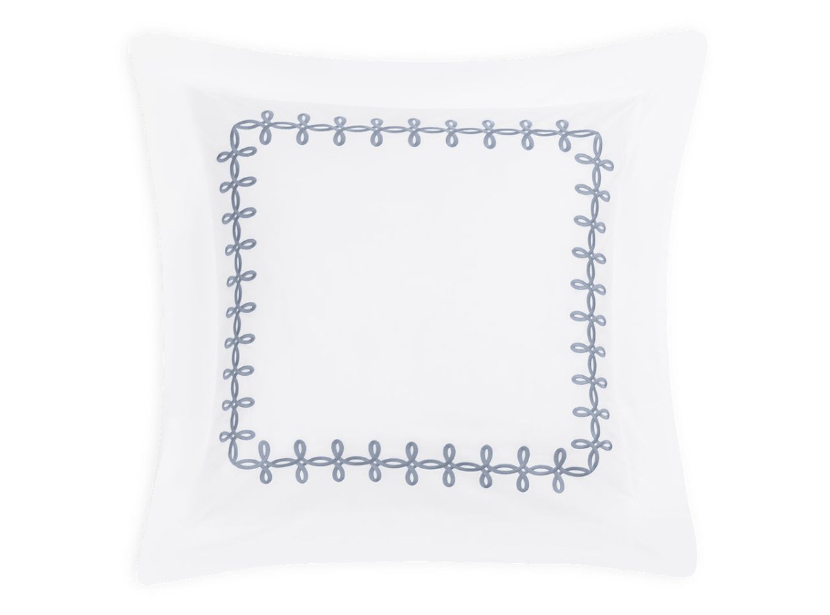 Euro Sham - Gordian Knot Wedgwood Percale Bedding by Matouk at Fig Linens and Home