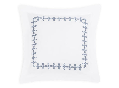 Euro Sham - Gordian Knot Wedgwood Percale Bedding by Matouk at Fig Linens and Home