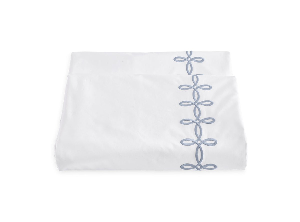 Duvet Cover - Gordian Knot Wedgwood Percale Bedding by Matouk at Fig Linens and Home
