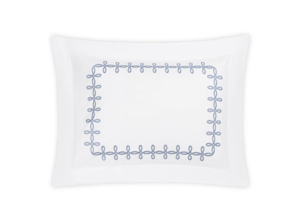 Pillow Sham - Gordian Knot Wedgwood Percale Bedding by Matouk at Fig Linens and Home