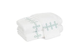 Gordian Knot Towels in Jade | Matouk Bath at Fig Linens and Home