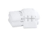 Gordian Knot Towels in Silver | Matouk Bath at Fig Linens and Home