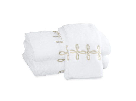 Gordian Knot Towels in Truffle | Matouk Bath at Fig Linens and Home