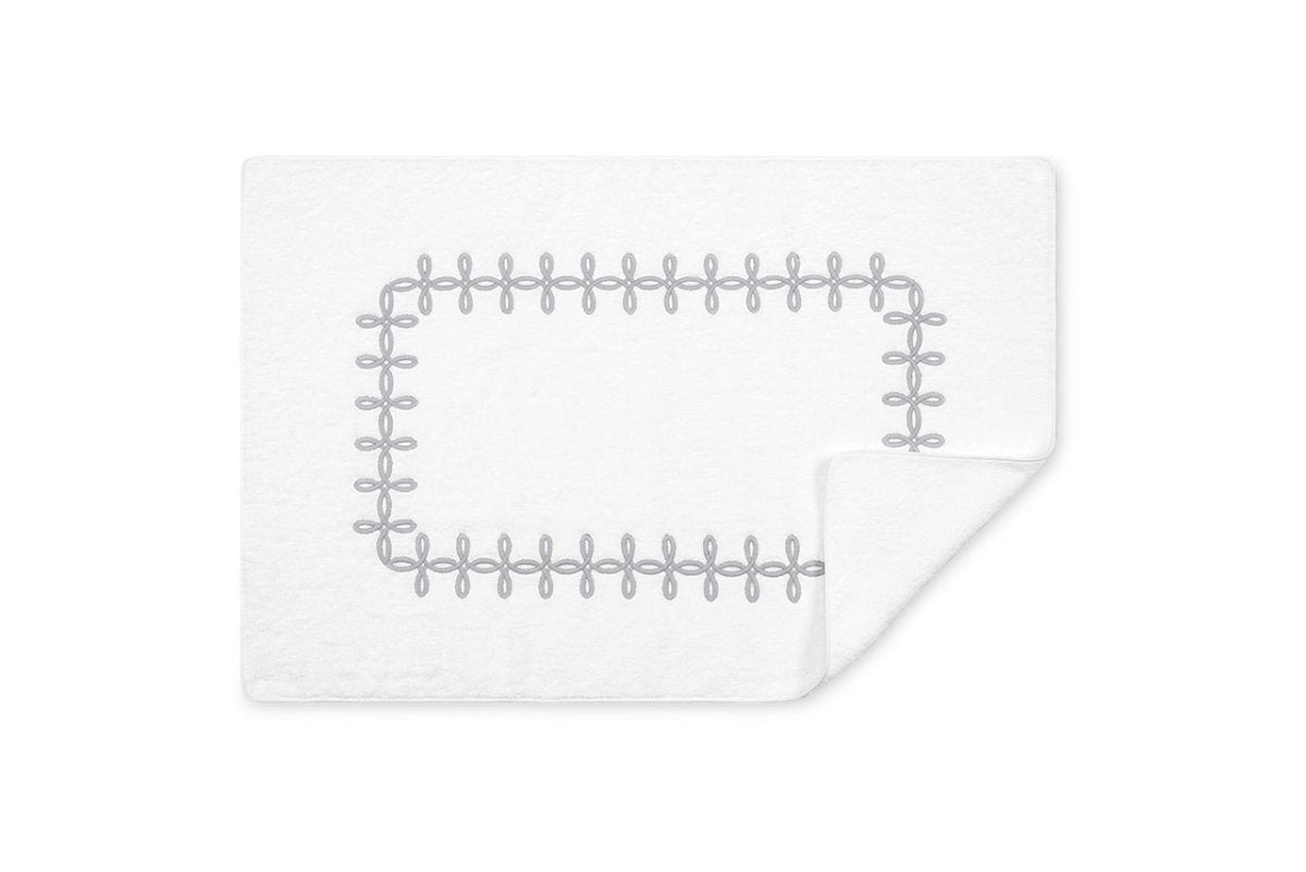 Matouk Gordian Knot Bath Tub Mat in Silver | Fig Linens and Home