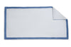Helios Light Blue and Sea Beach Towel - Matouk Pool Towels at Fig Linens and Home 1
