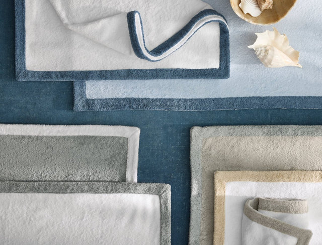 Helios Beach Towels by Matouk at Fig Linens and Home - Lifestyle View 1