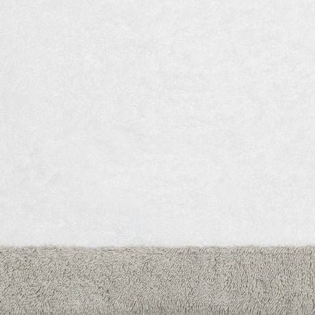 Helios White and Pearl Beach Towel Swatch - Matouk Pool Towels at Fig Linens and Home