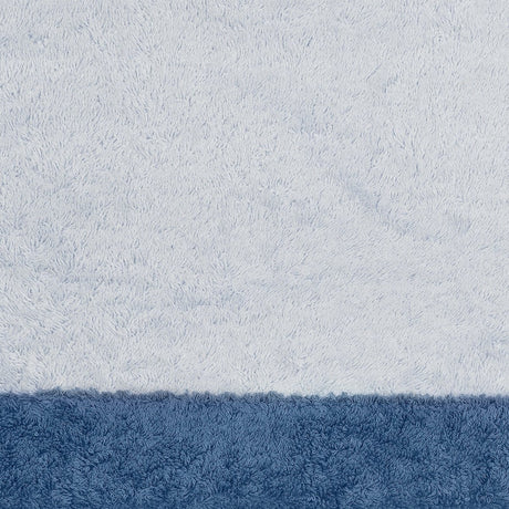Helios Light Blue and Sea Beach Towel Swatch - Matouk Pool Towels at Fig Linens and Home