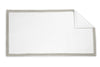 Helios White and Pearl Beach Towel - Matouk Pool Towels at Fig Linens and Home 1
