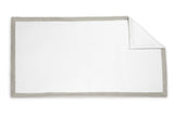 Helios White and Pearl Beach Towel - Matouk Pool Towels at Fig Linens and Home 1