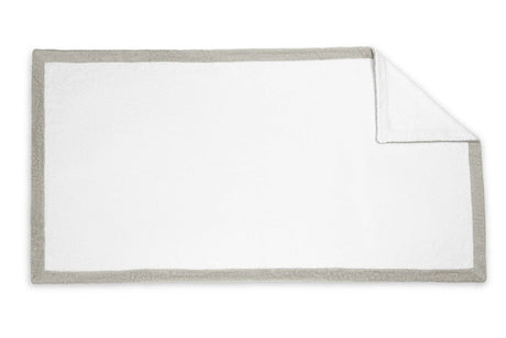 Helios White and Pearl Beach Towel - Matouk Pool Towels at Fig Linens and Home 1