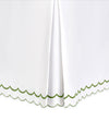 India Pique Matelasse Bedskirts | Matouk Paneled Bed Skirts in Grass Green