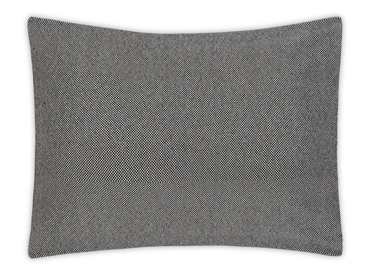 Jackson Black Oversized Euro Pillow Shams by Matouk | Fig Linens and Home