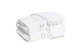 Matouk Jasmine Giza Towels with Cloud Embroidery at Fig Linens and Home