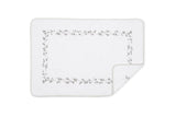 Matouk Jasmine Giza Bath Tub Mat in Cloud Embroidery at Fig Linens and Home