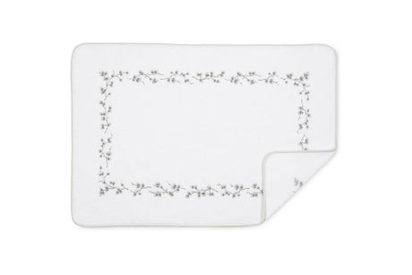 Matouk Jasmine Giza Bath Tub Mat in Cloud Embroidery at Fig Linens and Home