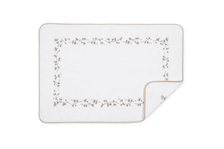 Matouk Jasmine Giza Bath Tub Mat in Thistle Embroidery at Fig Linens and Home