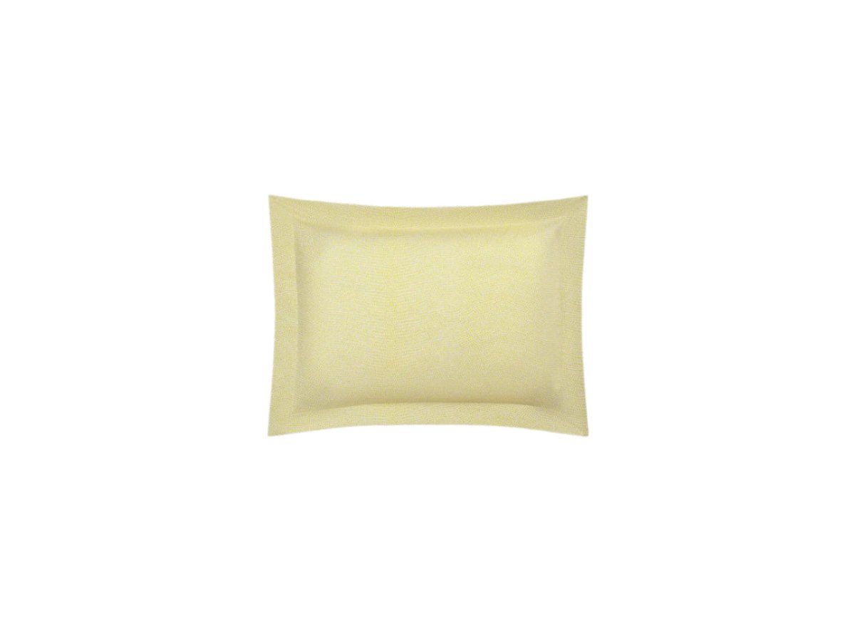 Matouk Jasper boudoir Pillow Sham Lemon at Fig Linens and Home