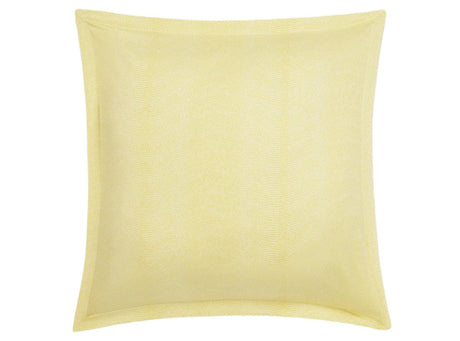 Matouk Jasper euro Pillow Sham lemon at Fig Linens and Home