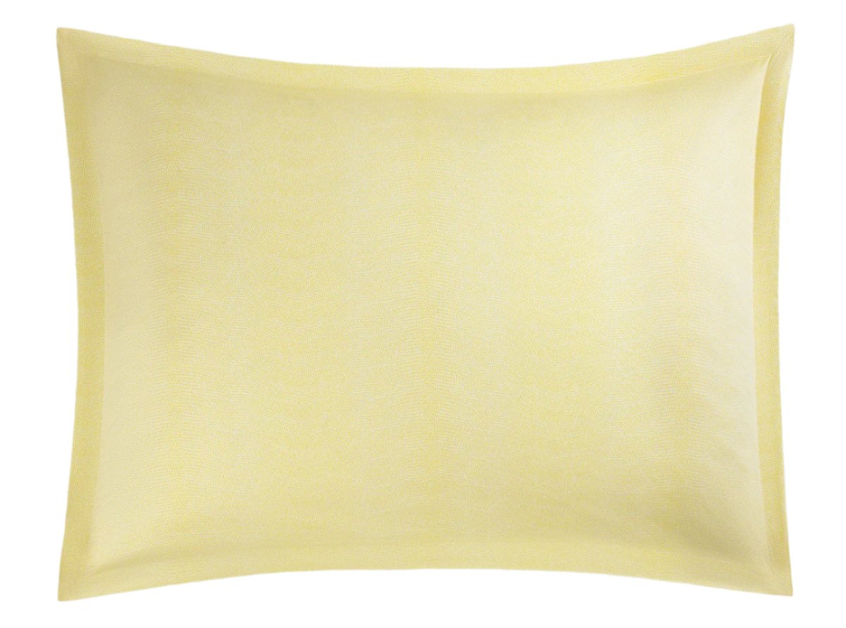 Matouk Jasper oversize euro Pillow Sham Lemon at Fig Linens and Home
