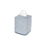 Jasper Tissue Box Cover in Steel Blue by Matouk | Bathroom accessories at Fig Linens and Home