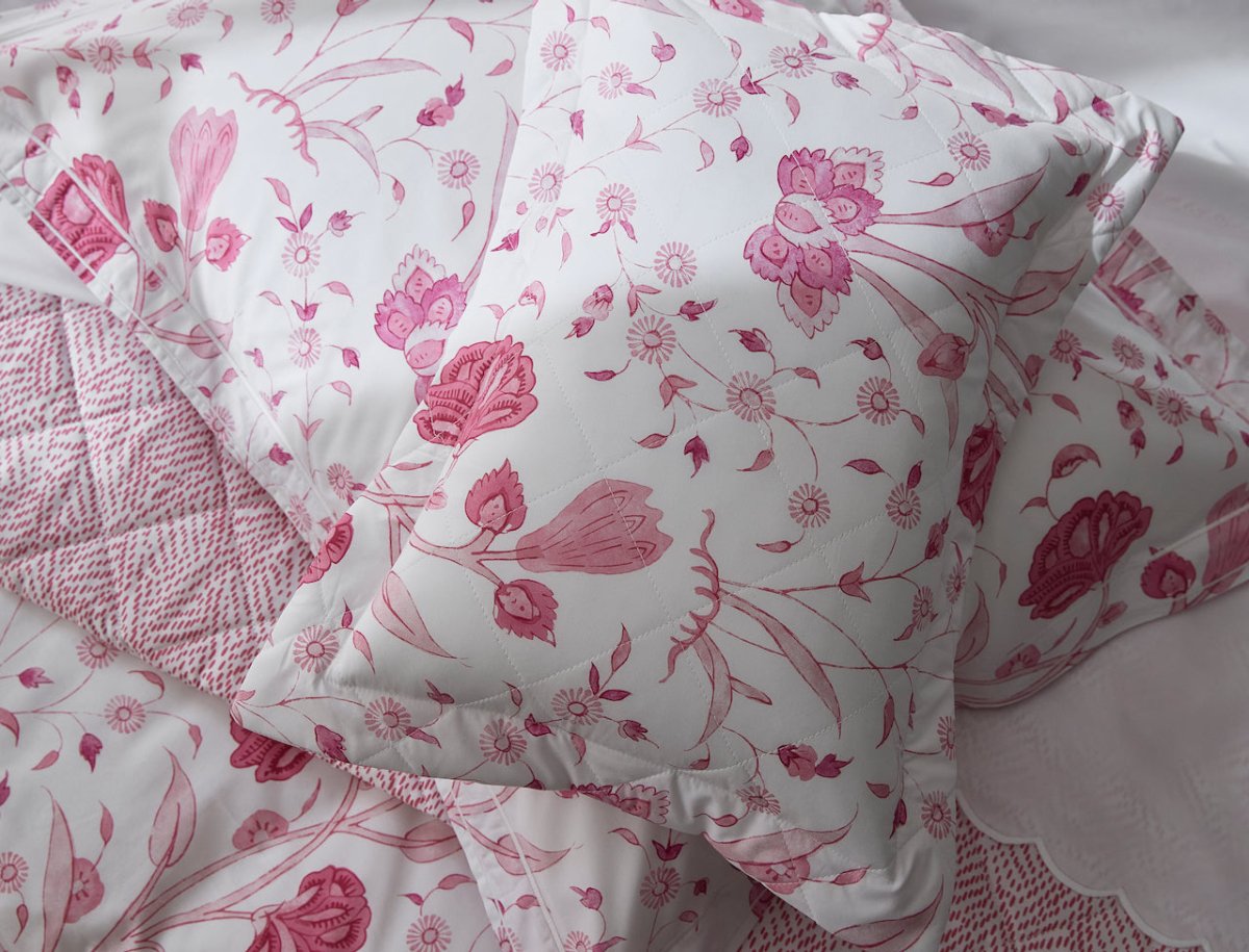 Khilana Peony Bedding by Matouk | Schumacher at Fig Linens and Home - View 2