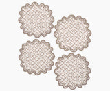 Laksha Cocktail Napkins in Oak - Matouk Schumacher at Fig Linens and Home
