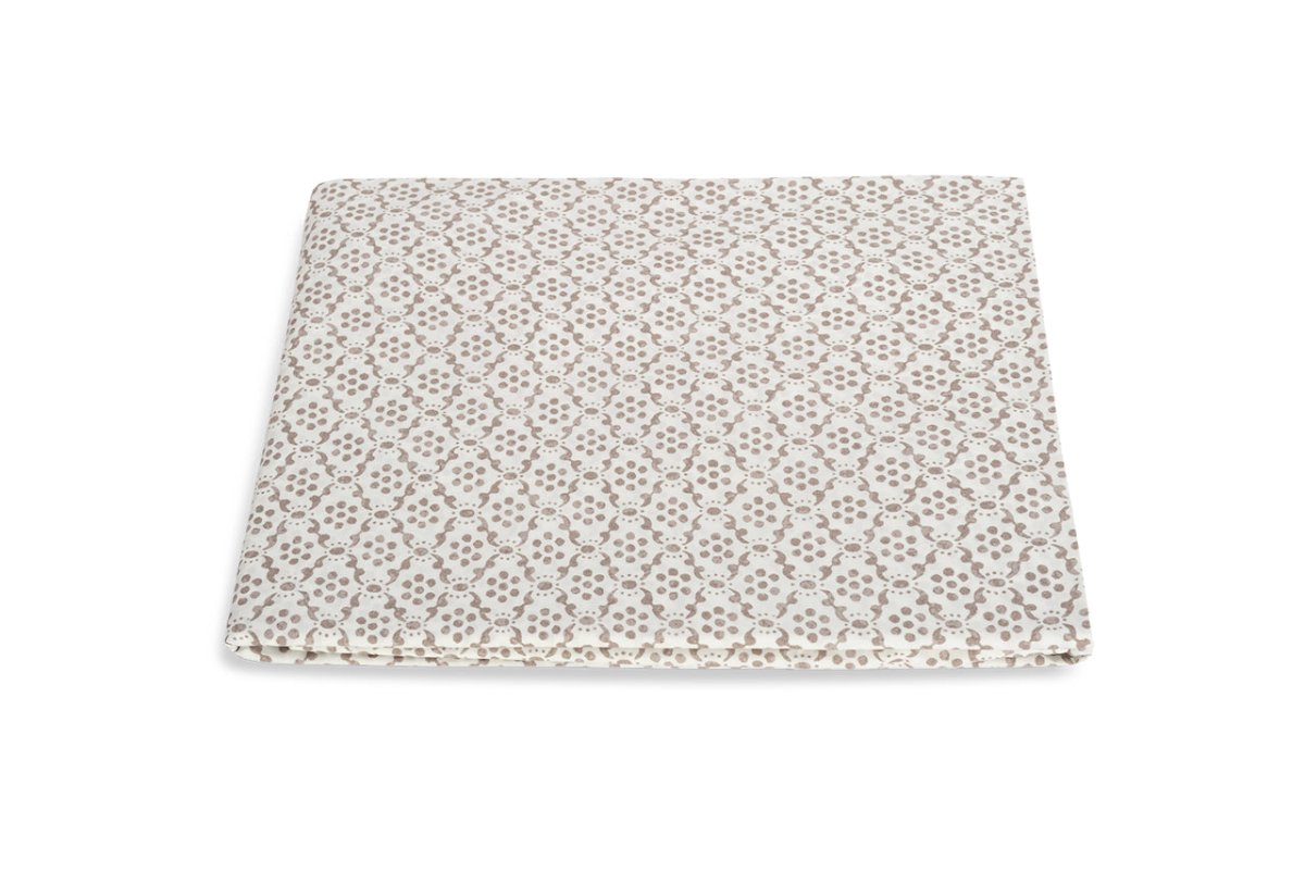 Matouk Schumacher Laksha Oak Fitted Cotton Sheets at Fig Linens and Home