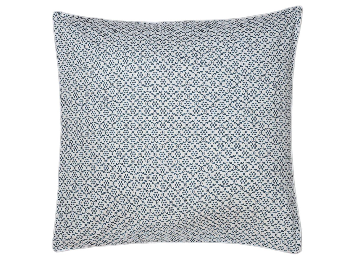 Euro Sham - Laksha Indigo Pillow Shams by Matouk Schumacher at Fig Linens and Home