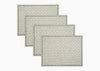 Laksha Clover Green Placemats Set of 4 by Matouk Schumacher at Fig Linens and Home
