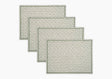 Laksha Clover Green Placemats Set of 4 by Matouk Schumacher at Fig Linens and Home