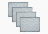 Laksha Lapis Blue Placemats Set of 4 by Matouk Schumacher at Fig Linens and Home