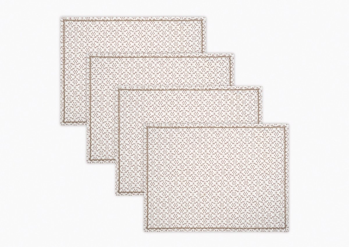 Laksha Oak Placemats Set of 4 by Matouk Schumacher at Fig Linens and Home