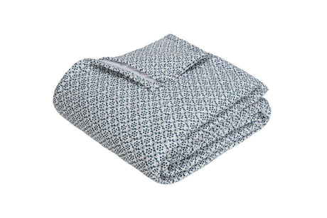 Laksha Indigo Blue Quilt by Matouk Schumacher | Fig Linens and Home