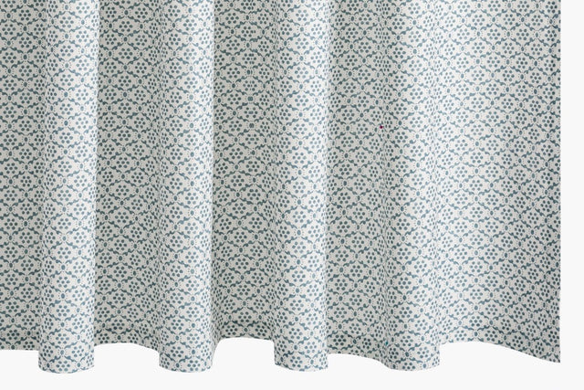 Laksha Shower Curtain by Matouk Schumacher in Lapis at Fig Linens and Home