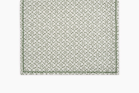 Clover Green Runner - Laksha Table Runner by Matouk Schumacher at Fig Linens and Home