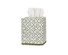 Laksha Moss Tissue Box Cover | Matouk Schumacher at Fig Linens and Home