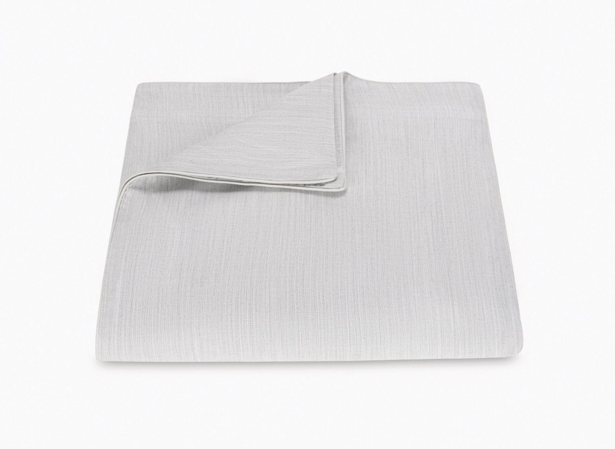 Lana Melange Silver Duvet Cover | Matouk at Fig Linens and Home