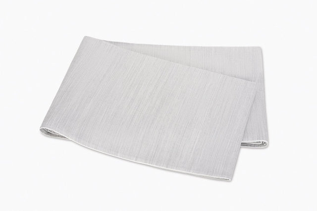 Lana Melange Silver Flat Sheet | Matouk at Fig Linens and Home