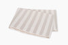 Lana Stripe Café au Lait Flat Sheet | Matouk at Fig Linens and Home