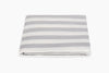 Lana Stripe Silver Fitted Sheet | Matouk at Fig Linens and Home