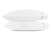 Pillowcases - Matouk Louise Pink Percale Bedding at Fig Linens and Home