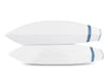 Pillowcases - Matouk Louise Percale Sea Blue Bedding at Fig Linens and Home